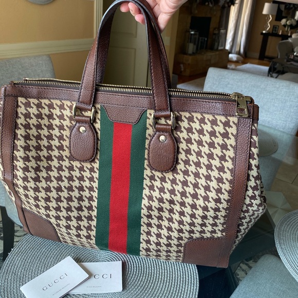 houndstooth gucci bag